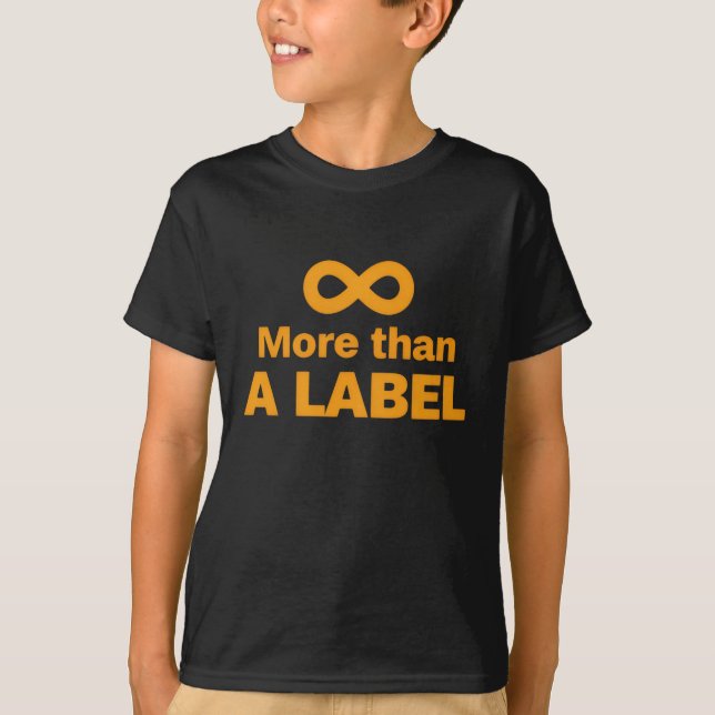 Camiseta More Than a Label – Neurodiversity Pride T-Shirt (Anverso)