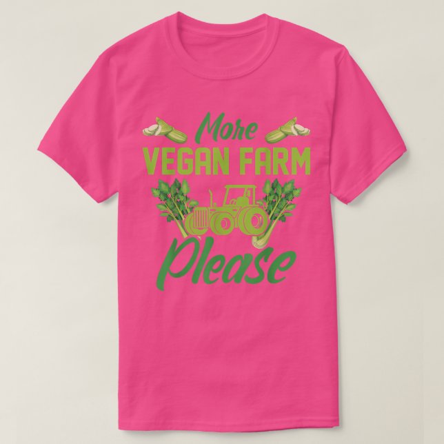 Camiseta More Vegan Farm Please Healthy Food Vegetarian Gif (Diseño del anverso)