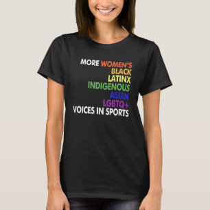 Camiseta More Womens Black Latinx Indigenous Asian Lgbtq