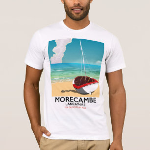 Camiseta Morecambe, afiche de viajes a la costa de Lancashi