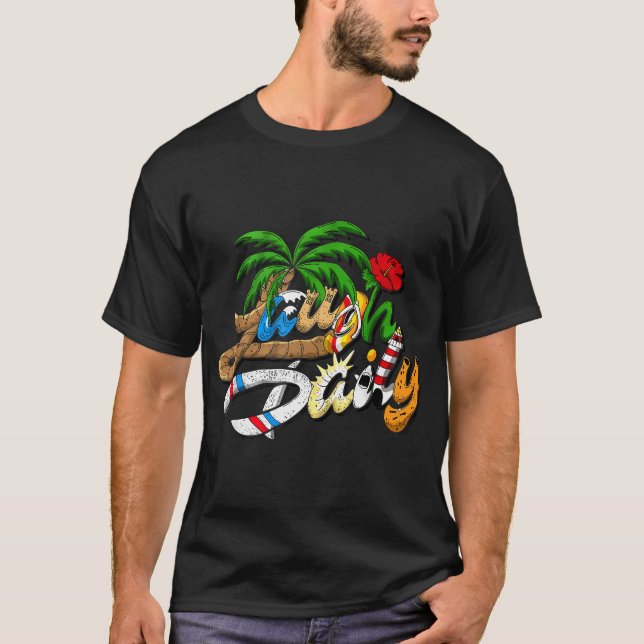 Camiseta Morejstu Merch Jstu Laugh Daily Beach Para Hombres (Anverso)