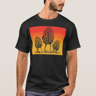 Camiseta Morel Sunset Color Morel Wyoming Mapa Morel Sunset