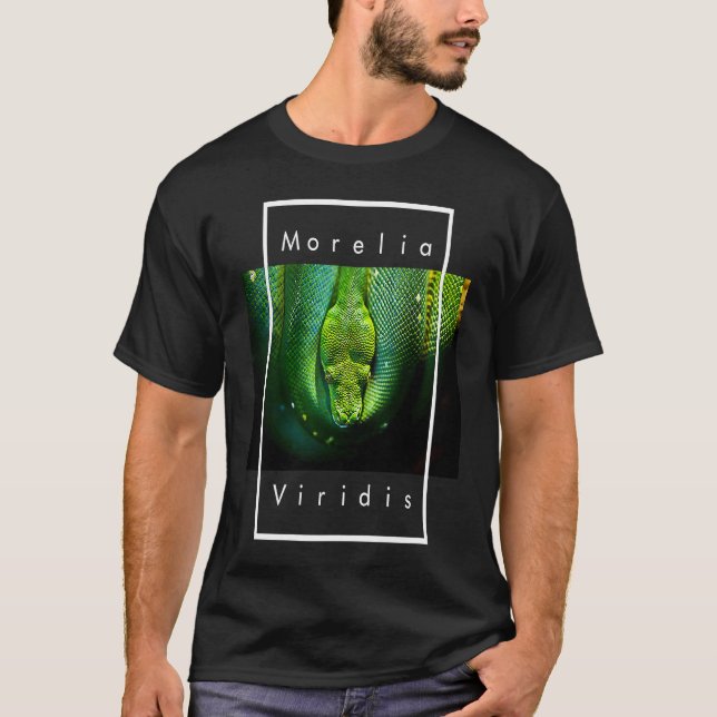 Camiseta Morelia Viridis Green Tree Python Snake (Anverso)
