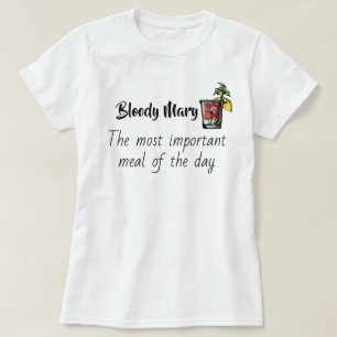 Camiseta Morena sangrienta María la comida más importante d