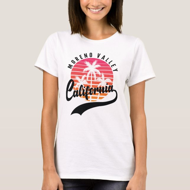 Camiseta Moreno Valley, California Sunset Women's T-Shirt (Anverso)