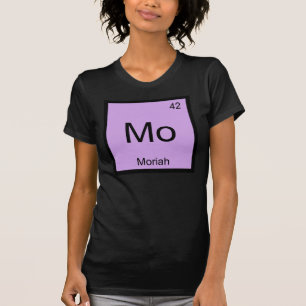 Camiseta Moriah Nombre Elemento Químico Tabla Periódica