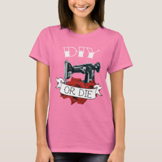 Camiseta Morir o mascar máquina tatuar a las damas Ejército