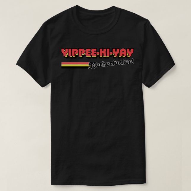 Camiseta Morir yippe duro KiYay Motherer 80s Cita (Diseño del anverso)