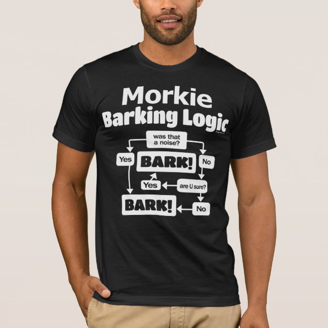 Camiseta Morkie Barking Logic (Anverso)