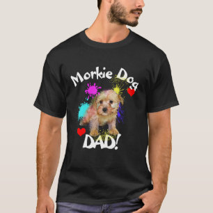 Camiseta Morkie Dad Dog Amo El Mejor Papá Perro