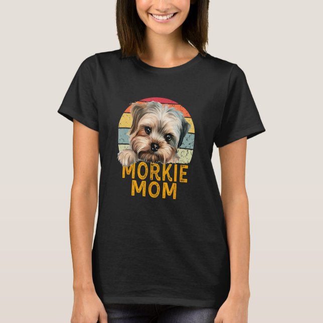 Camiseta Morkie Dog Mom Retro  Dogs My Cardio Dog (Anverso)