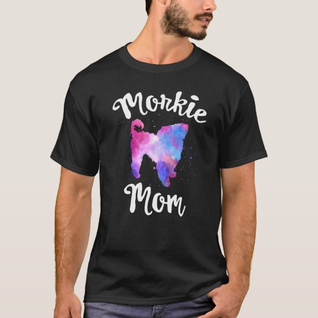 Camiseta Morkie Mom Yorkshire Maltese Terrier Dog Mom (Anverso)