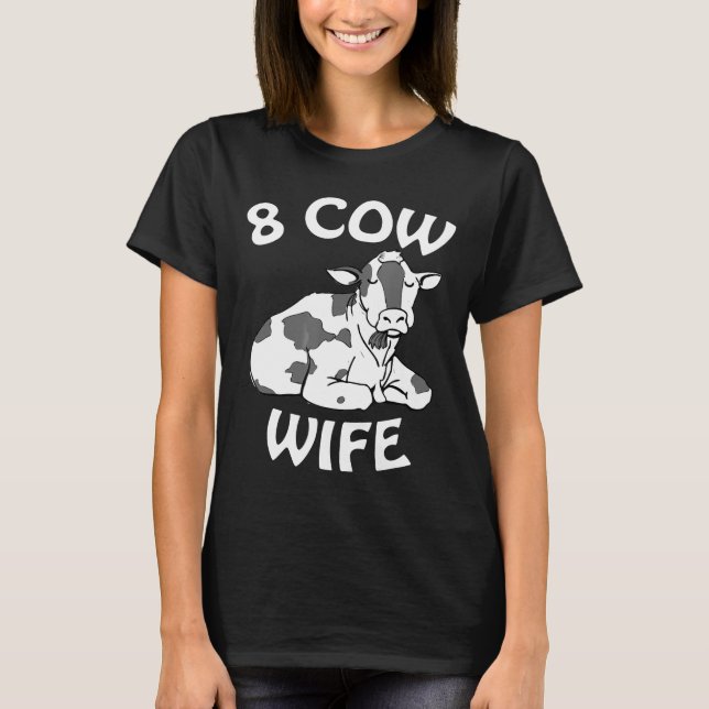 Camiseta Mormon Lds Funny 8 Esposa Vaca Hombres Mujeres (Anverso)