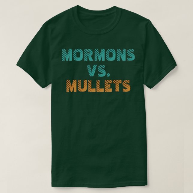 CAMISETA MORMONS VS MULLETS (Diseño del anverso)
