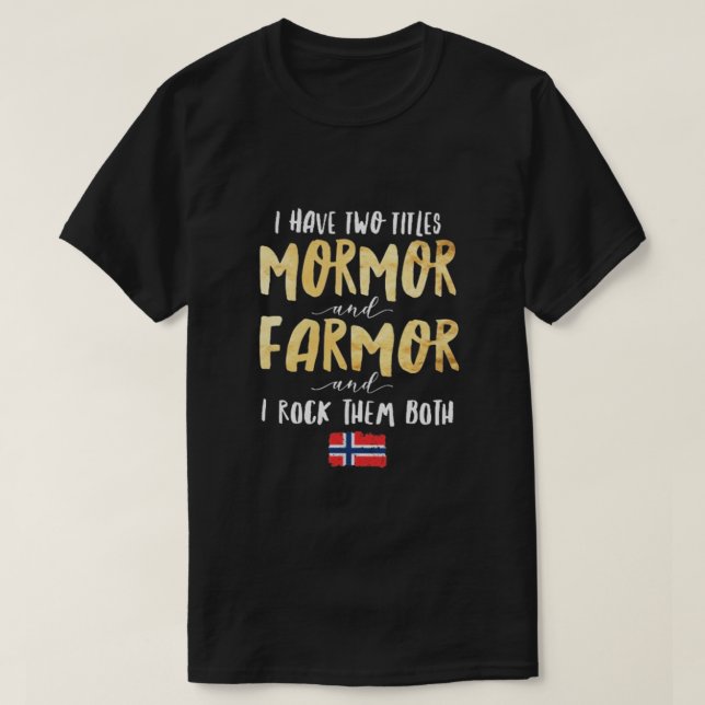 CAMISETA MORMOR Y AGRICULTOR (Diseño del anverso)
