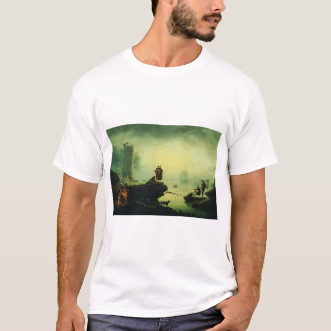 Camiseta Morning Fog at sea by Joseph Vernet  (Anverso)