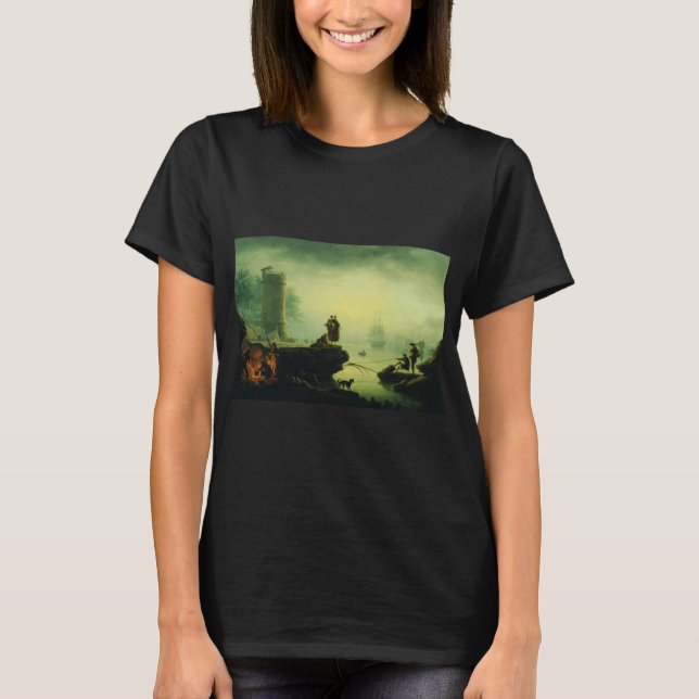 Camiseta Morning Fog at sea by Joseph Vernet  (Anverso)