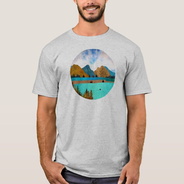 Camiseta Morning Lake Rower (Anverso)