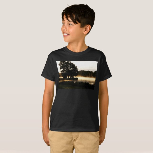 Camiseta Morning Lake Scene bcna (Anverso completo)
