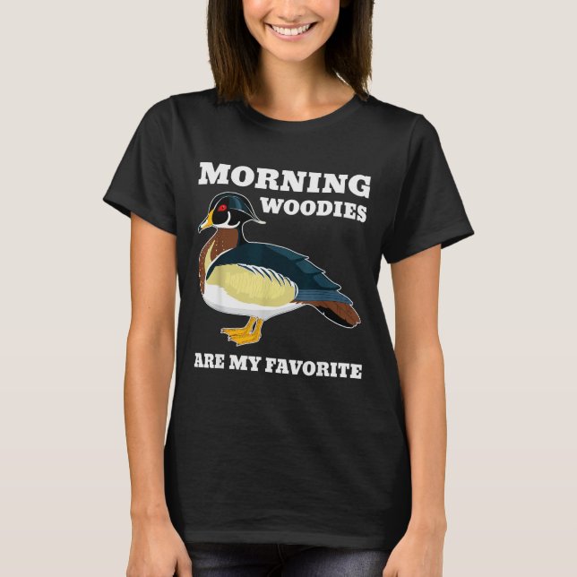 Camiseta Morning My Favorite Duck Hunting Funny Hunter  (Anverso)