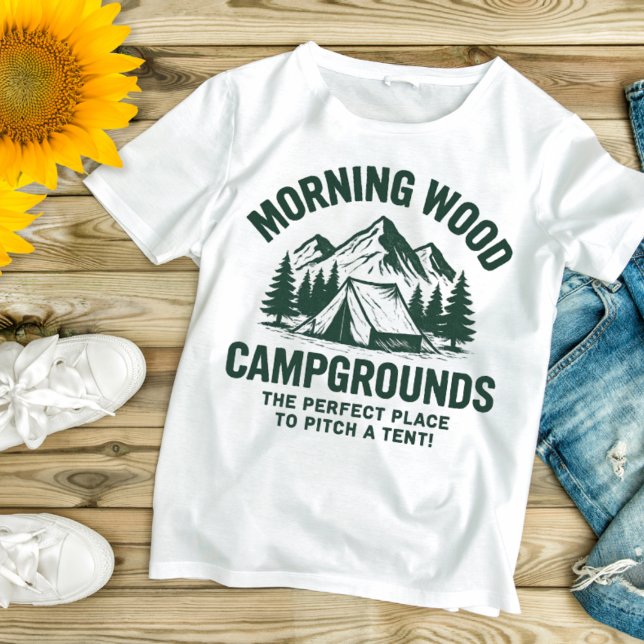 Camiseta Morning Wood Campgrounds (Subido por el creador)