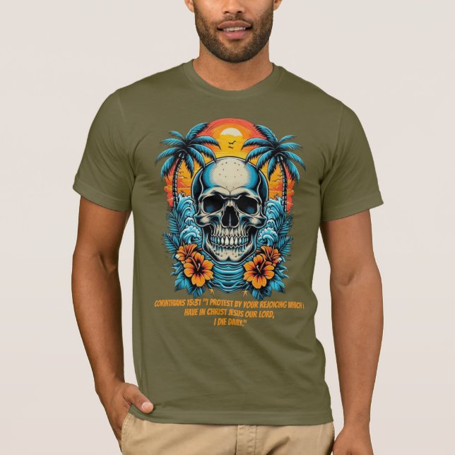 CAMISETA MORO DIARIAMENTE, PRIMEROS CORINTIOS (Anverso)