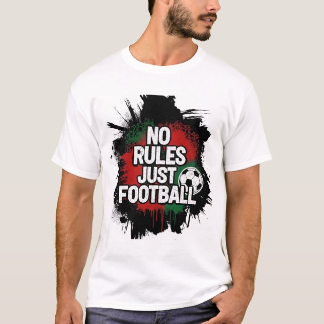 Camiseta Moroccan Flag Street Football Spirit Design (Anverso)