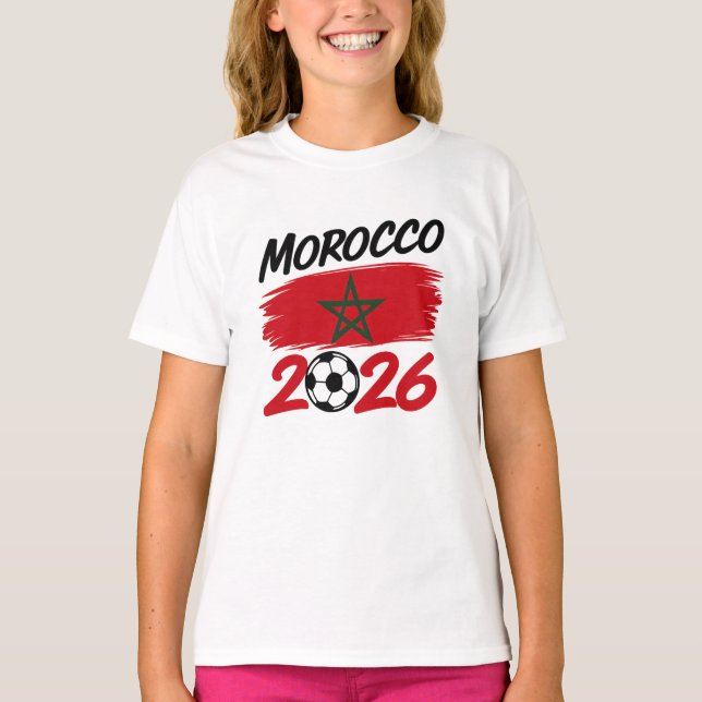 Camiseta Morocco 2026 Soccer Fan Football Supporter Pride  (Anverso)