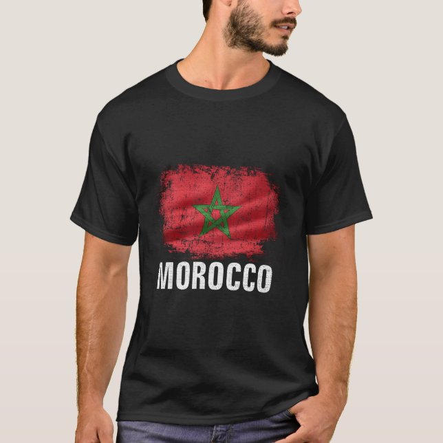 Camiseta Morocco Flag For Moroccan (Anverso)