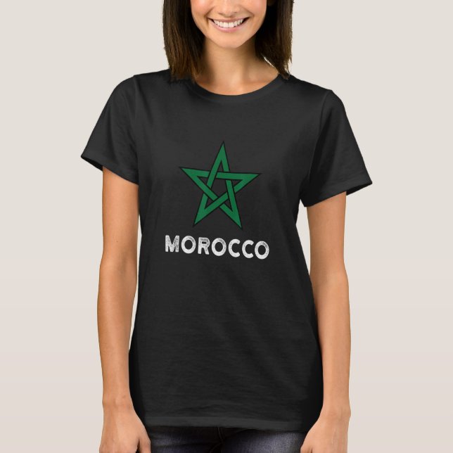Camiseta Morocco Flag men women kids Maroc Moroccan Flag (Anverso)
