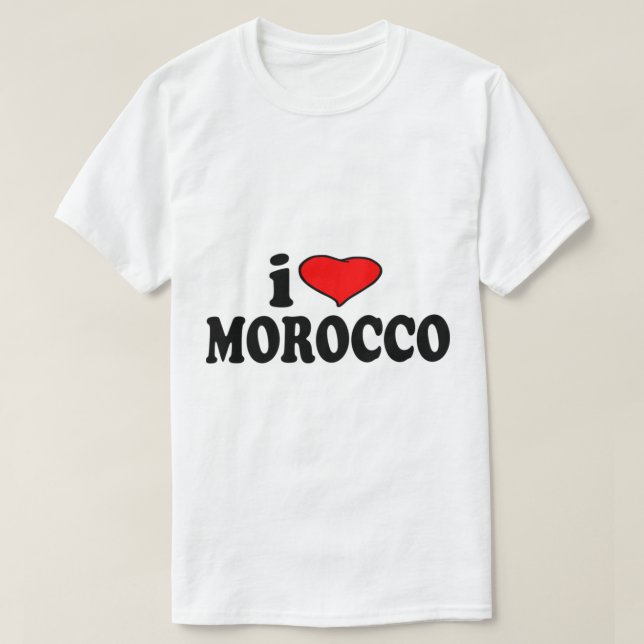 Camiseta Morocco I Love Morocco (Diseño del anverso)