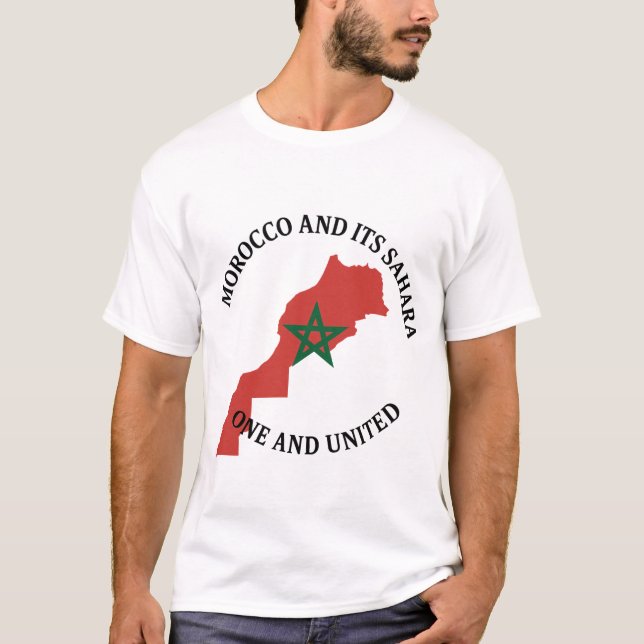 Camiseta Morocco & Its Sahara – One and United (Anverso)