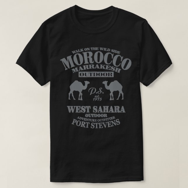 Camiseta Morocco  Marrakech  Sahara  (Diseño del anverso)