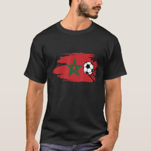 Camiseta Morocco Moroccan Flag Soccer Football