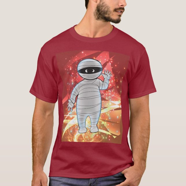 Camiseta Morris la momia en rojo (Anverso)