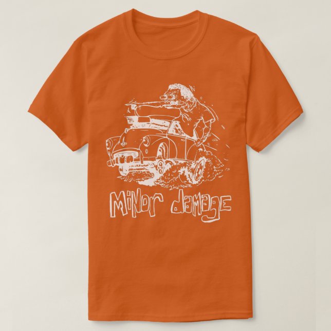 Camiseta Morris Menor daño oscuro (Diseño del anverso)