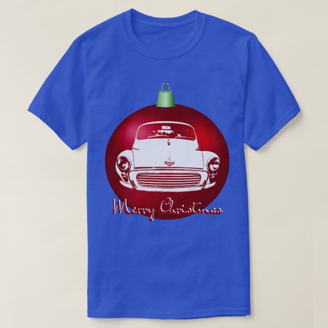 Camiseta Morris Menor Navidades clásicos de monobloqueo bri (Diseño del anverso)