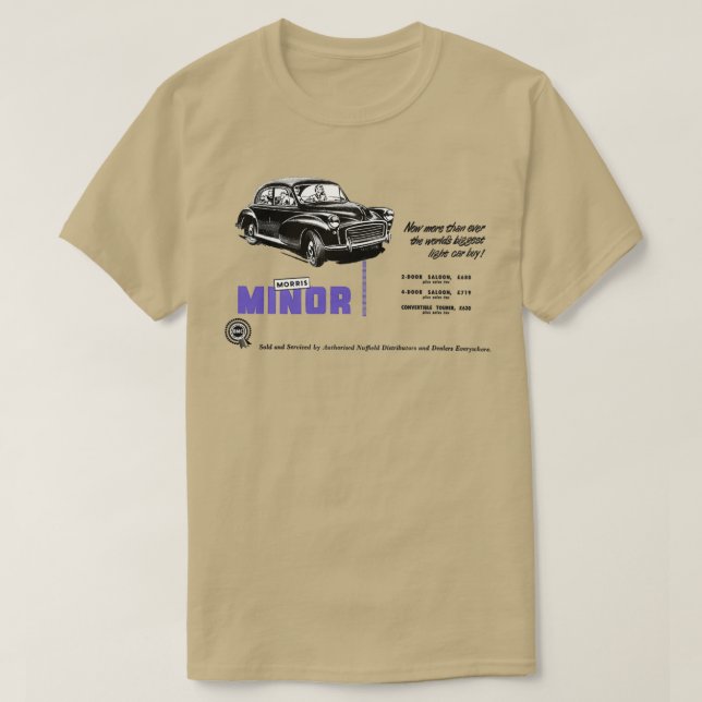 CAMISETA MORRIS MINOR 1  (Diseño del anverso)