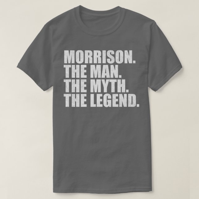 Camiseta Morrison Morrison apellido Morrison apellido Mo (Diseño del anverso)