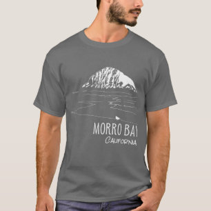 Camiseta Morro Bay California Arte de Morro Rock