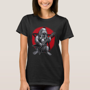 Camiseta Morsa Heavy Metal Guitarra Rock Amante de los Anim
