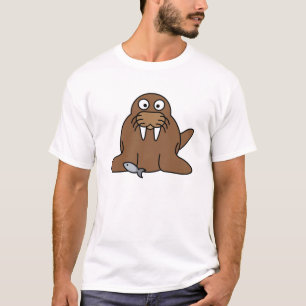 Camiseta Morsa linda del dibujo animado