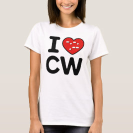 Camiseta Morse Code Love - Olas de soplo de PC