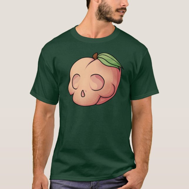Camiseta Mortal Barriga de cráneo (Anverso)