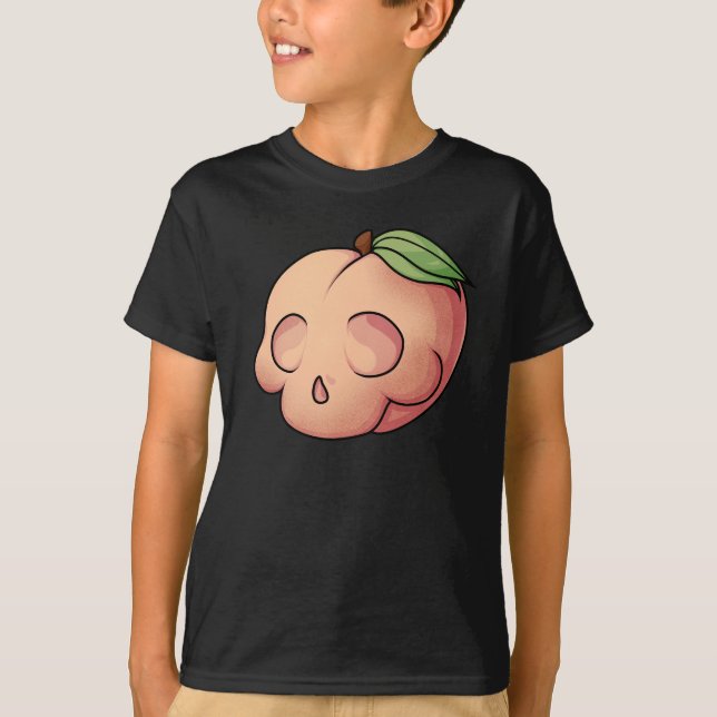 Camiseta Mortal Barriga de cráneo (Anverso)