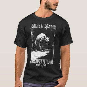 Camiseta Mortalidad Negra Europa Tour Plaga Rat Medieval Su