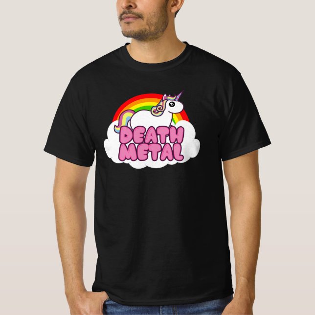 Camiseta Mortalidad silenciosa Metalizado Unicornio arcoiri (Anverso)