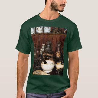 Camiseta Mortero y estrato en el almacén de medicamentos 1