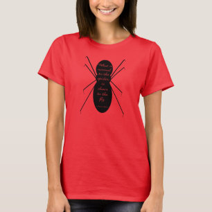 Camiseta Morticia Addams y la araña