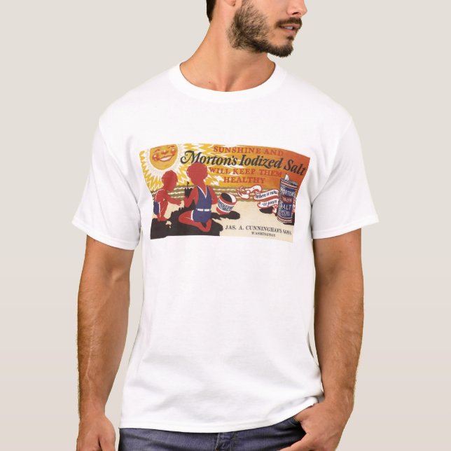 Camiseta Morton mezcló el anuncio de un Washington, tienda (Anverso)